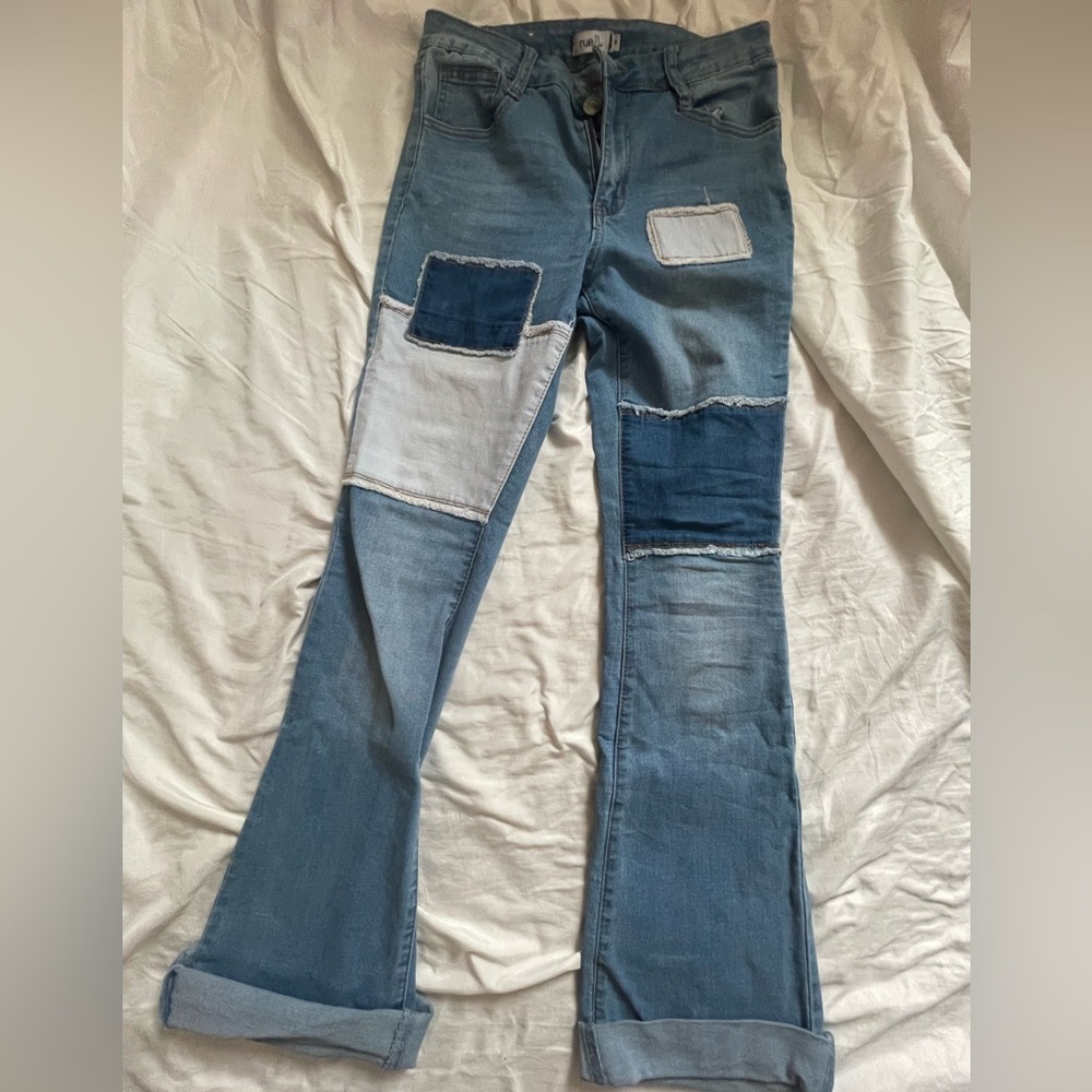 Size 8 Rue 21 Block stitch jeans